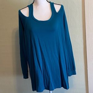 3/$25 XXL Reaction Cold Shoulder Oversized Sweater